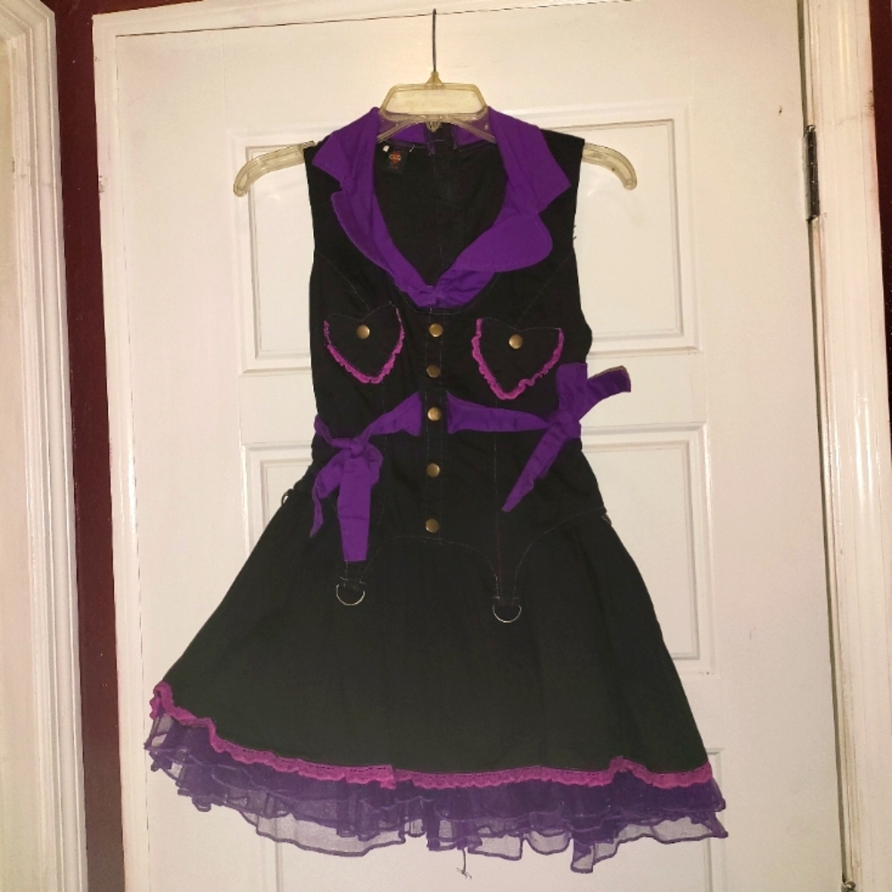 Sweet Love Black & Purple Tutu Dress